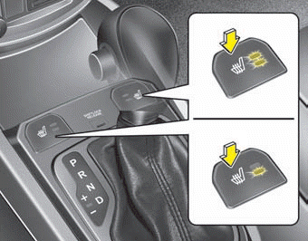 The seat warmer is provided to warm the front seats during cold weather. While