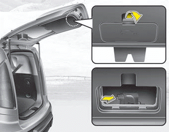 Your vehicle is equipped with the emergency tailgate safety release lever located