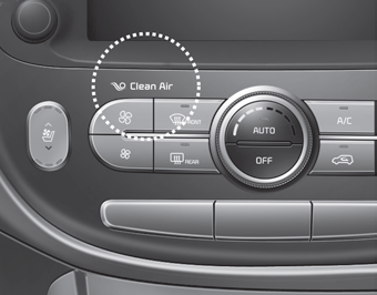 When the ignition switch is in the ON position, the clean air function turns