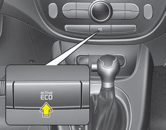 Active ECO helps improve fuel efficiency by controlling certain engine and transaxle