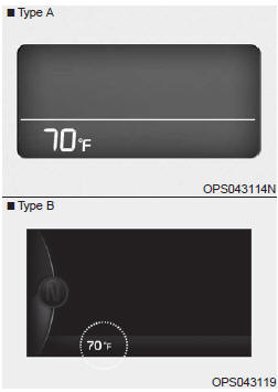 This gauge indicates the current outside air temperatures by 1°F (1°C).